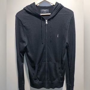 All Saints 100% Merino Wool Full Zip Hoodie (Men’s Medium)